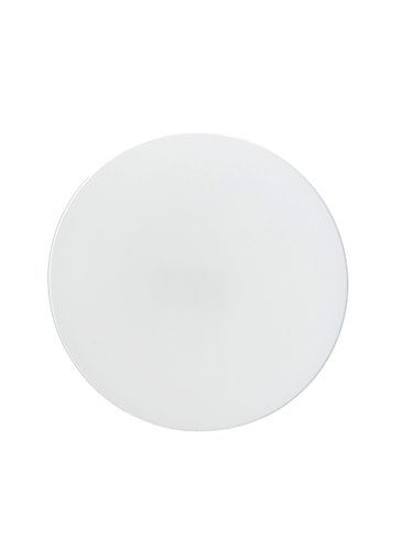 White PP plastic 70-400 smooth skirt lid with unprinted pressure sensitive (PS) liner
