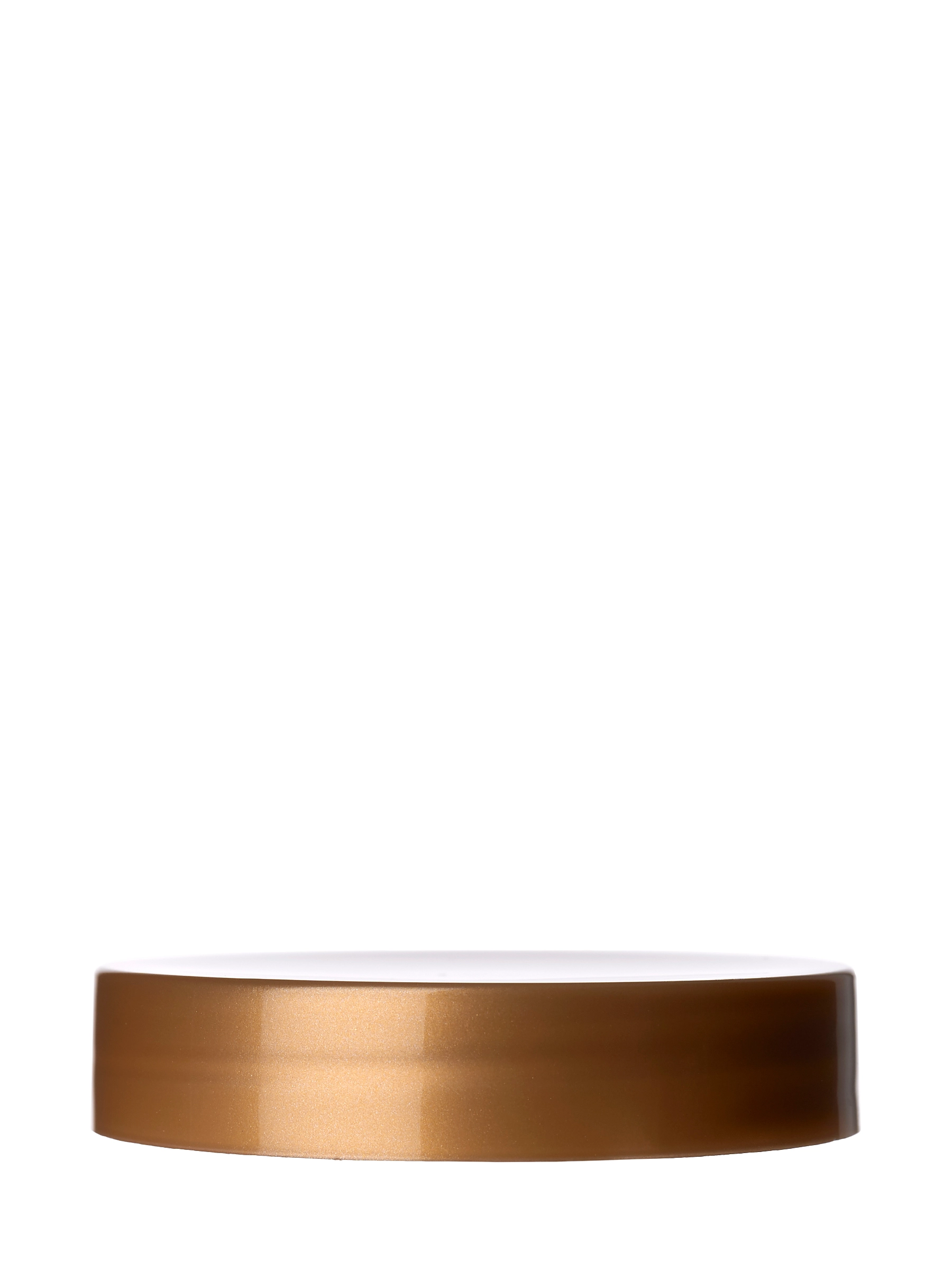 Gold PP Plastic 53-400 Smooth Skirt Lid – L279GDF2