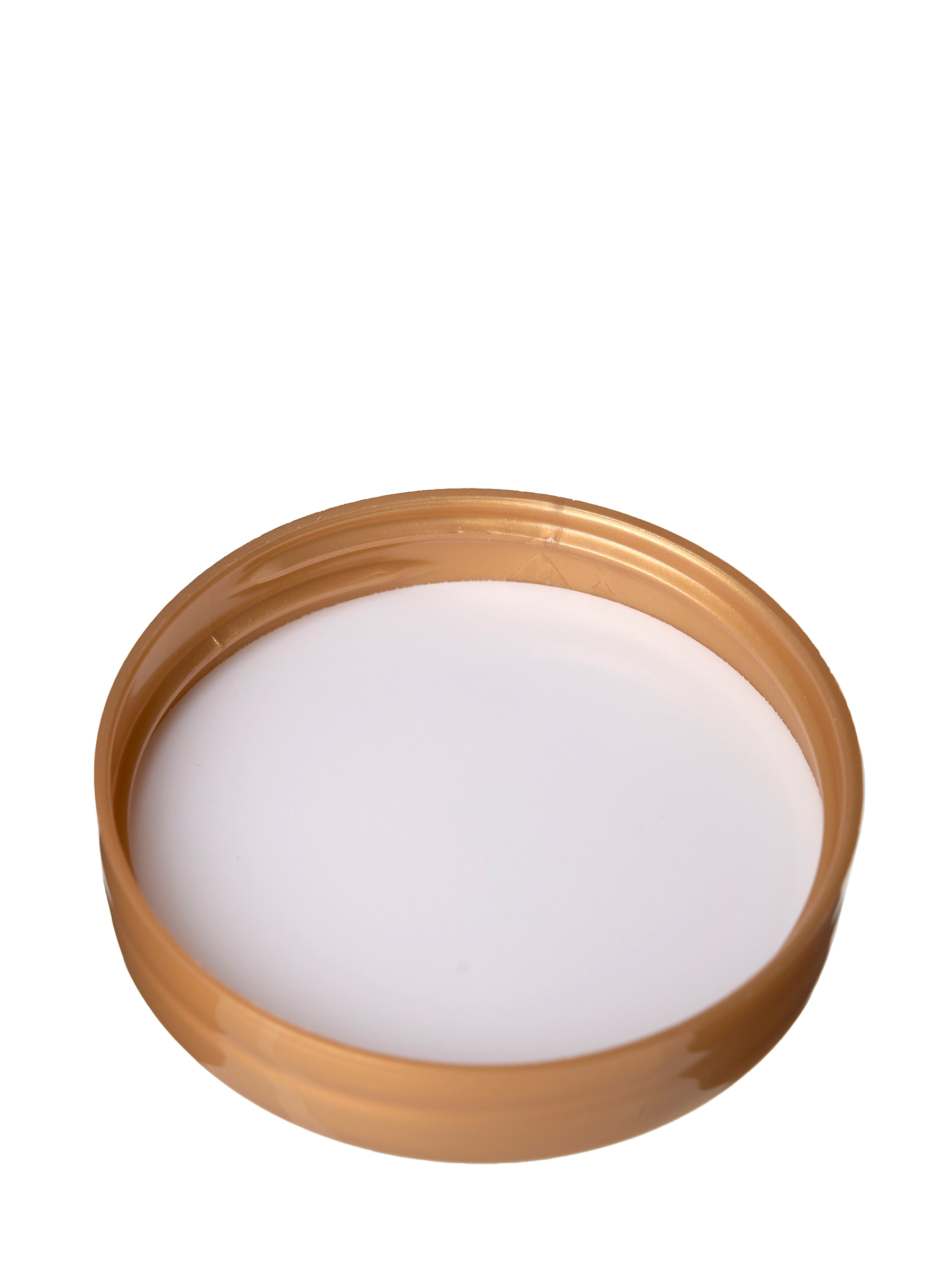 Gold PP Plastic 53-400 Smooth Skirt Lid – L279GDF2