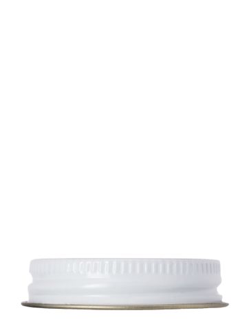 White metal 43-400 lid with standard plastisol liner