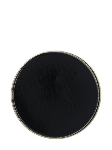 Black metal 58-400 lid with standard plastisol liner