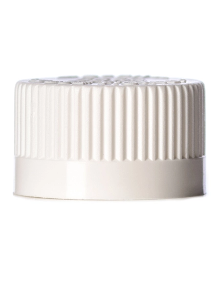 White PP Plastic 20-400 Child-Resistant Lid – L305