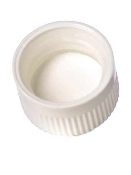 White PP Plastic 20-400 Child-Resistant Lid – L305