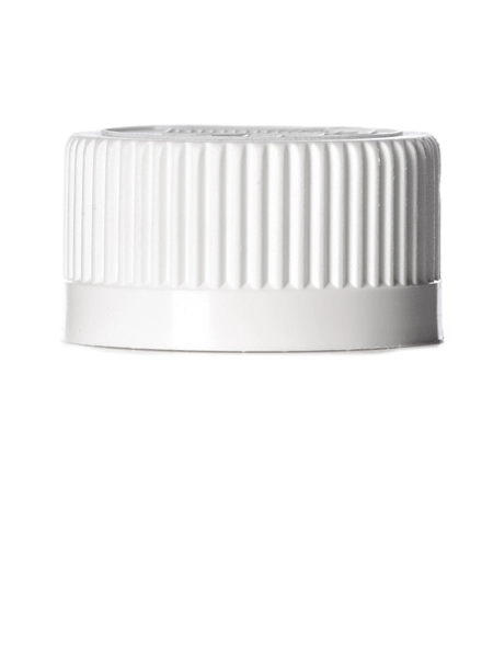 White PP Plastic 24-400 Child-Resistant Cap – L306
