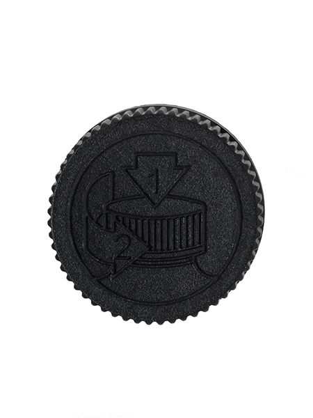 Black PP Plastic 24-400 Child-Resistant Pictorial Lid – L306BKH64