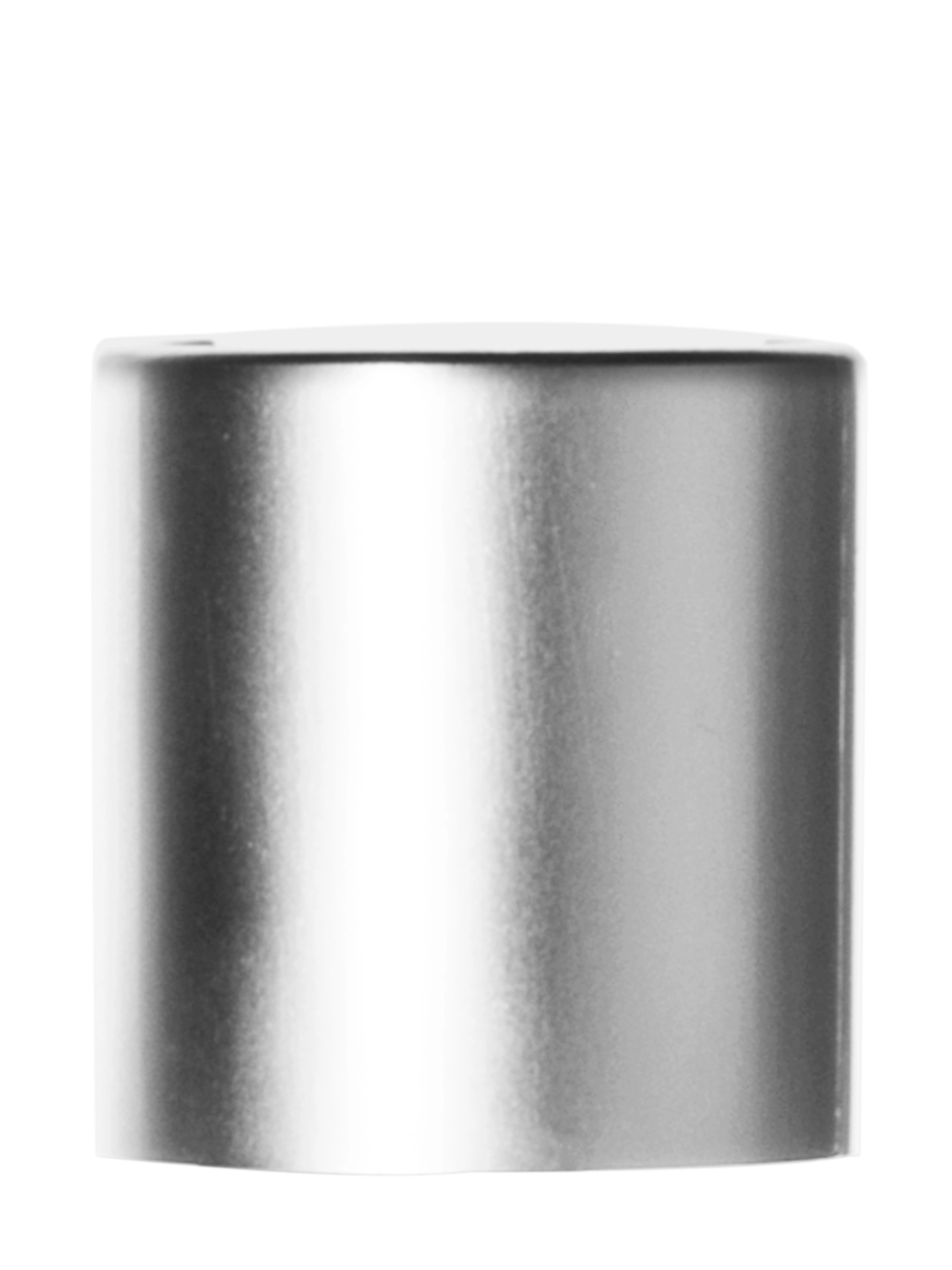White PP and Brushed Aluminum Shell 20-410 Smooth Skirt Disc Top Cap – L311SL