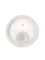 Natural-colored PP plastic 20-410 smooth skirt unlined disc top lid