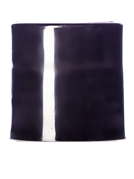 Black PP Plastic 24-410 Smooth Skirt Unlined Disc Top Lid – L320C