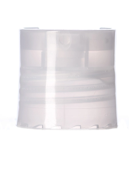 Natural-Colored PP Plastic 24-410 Smooth Skirt Disc Top Lid – L320PS