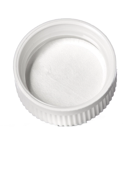 White PP Plastic 38-400 Child-Resistant Cap – L337
