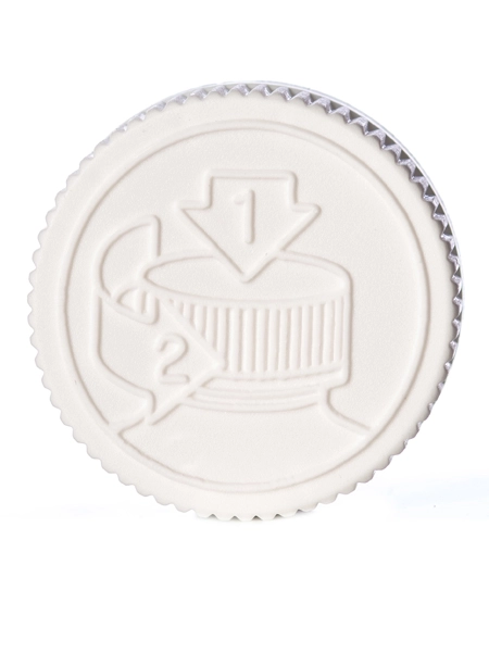 White PP Plastic 38-400 Child-Resistant Cap – L338