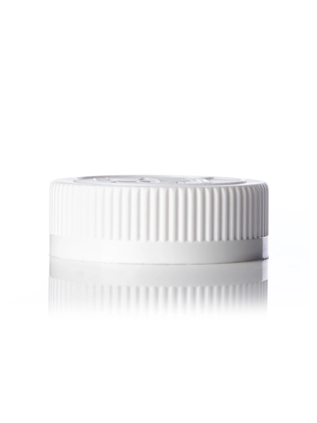 White PP Plastic 45-400 Child-Resistant Cap – L340