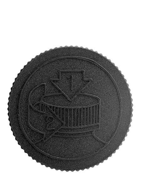Black PP Plastic 45-400 Child-Resistant Lid – L340BKH64