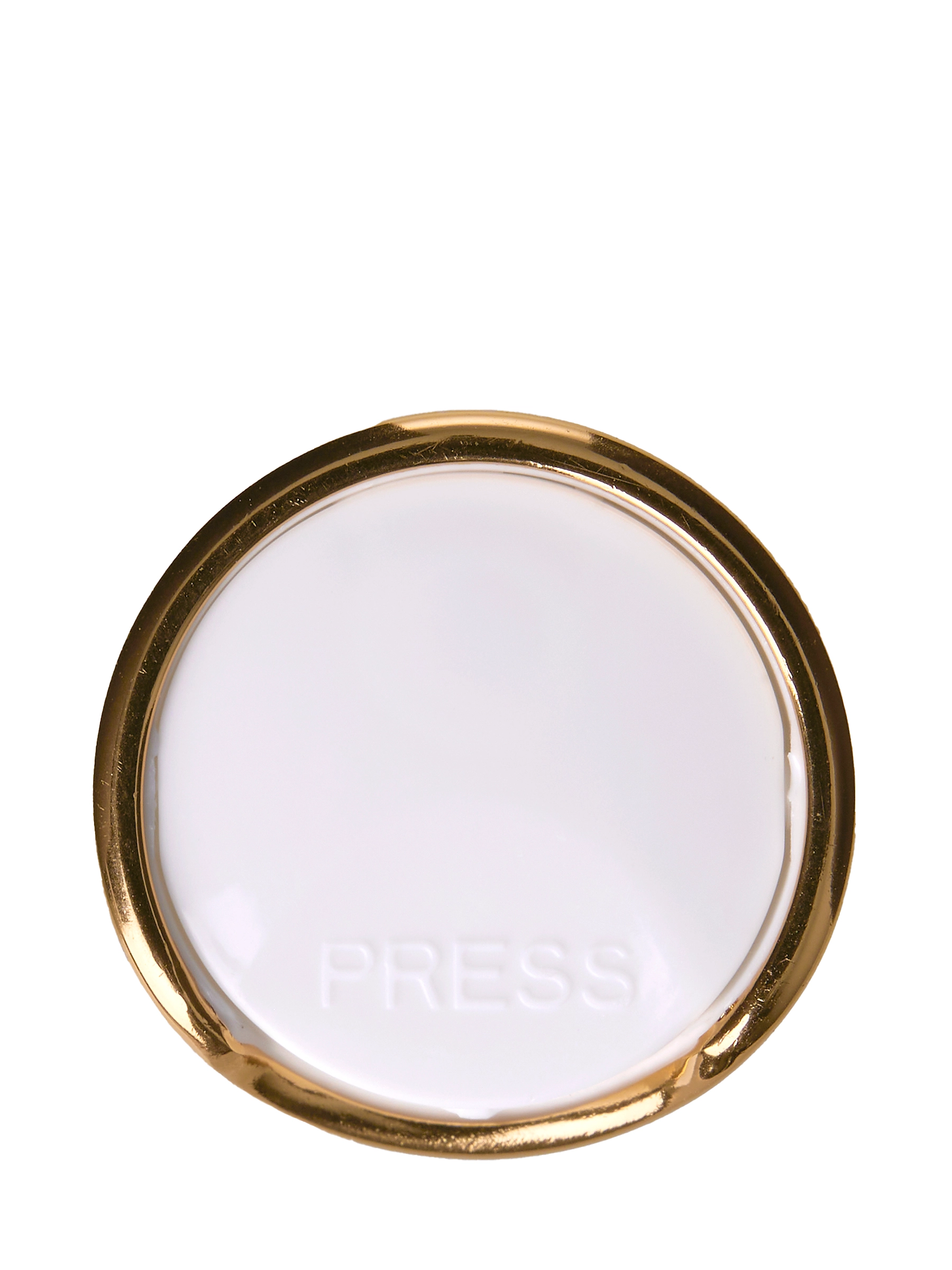 Gold Metal Shell and White PP 20-410 Smooth Skirt Disc Top Cap (.270 Inch Orifice) – L342WHGD
