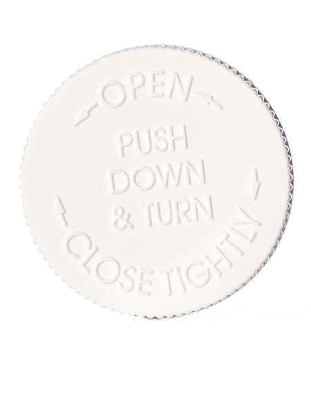 White PP Plastic 53-400 Child-Resistant Cap – L348