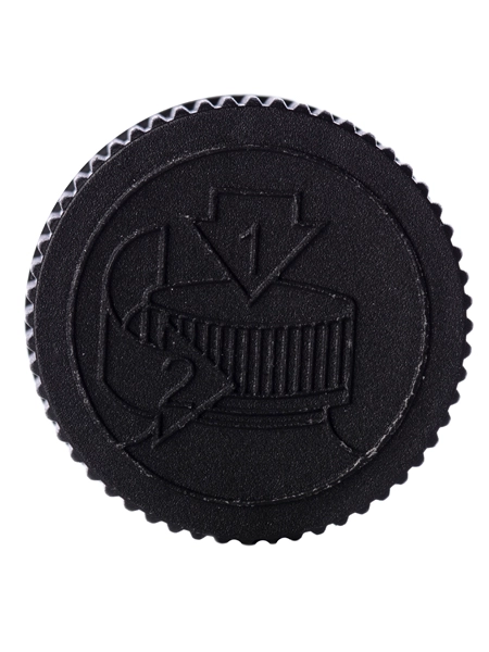Black PP Plastic 24-400 Child-Resistant Lid – L350B