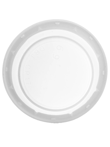 White HDPE Plastic 38-DBJ Tamper-Evident Lid – L359WH