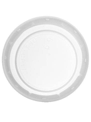 White HDPE plastic 38-DBJ tamper-evident lid
