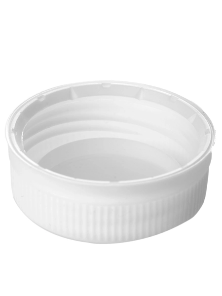 White HDPE Plastic 38-DBJ Tamper-Evident Lid – L359WH