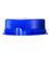 Blue LDPE plastic 38SS ribbed snap screw tamper-evident dairy lid