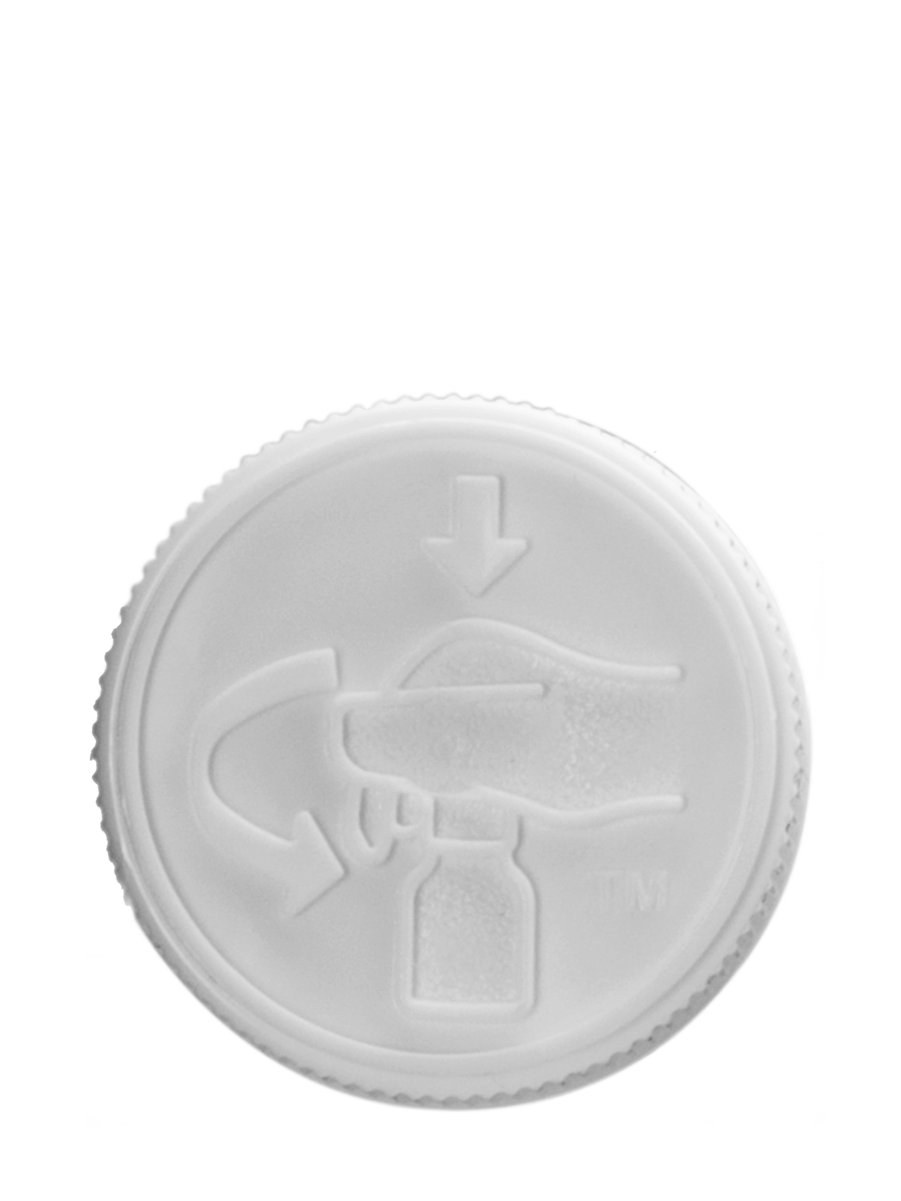 White PP Plastic 20-400 Child-Resistant Cap – L371WHH5