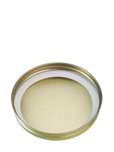 Gold metal 89-400 lid with standard plastisol liner