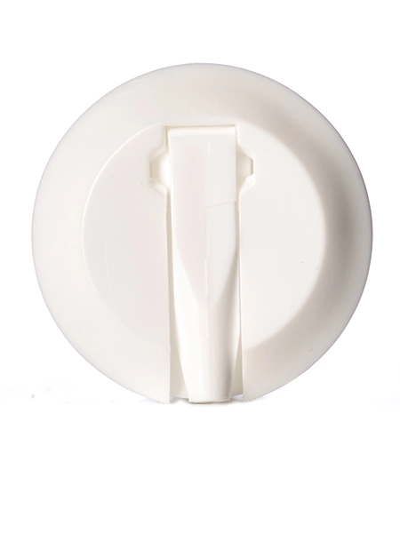 White PP Plastic 28-400 Ribbed Skirt Spouted Dispensing Cap – L384