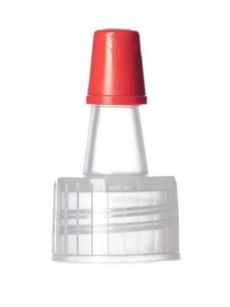 Natural-Colored LDPE Plastic 15-415 Ribbed Skirt Unlined Yorker Spout (must Be Snipped or Drilled to Use) – L400