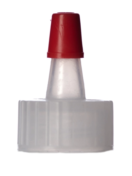 Natural-Colored LDPE Plastic 18-400 Ribbed Skirt Unlined Yorker Spout – L402