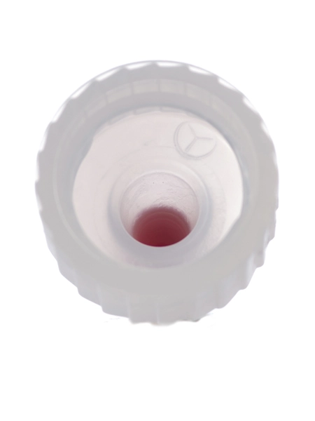 Natural-Colored LDPE Plastic 18-400 Ribbed Skirt Unlined Yorker Spout – L402