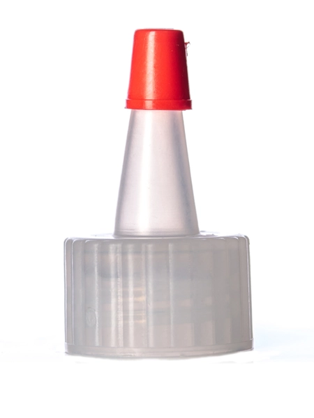 Natural-Colored LDPE Plastic 20-410 Ribbed Skirt Yorker Spout – L406P
