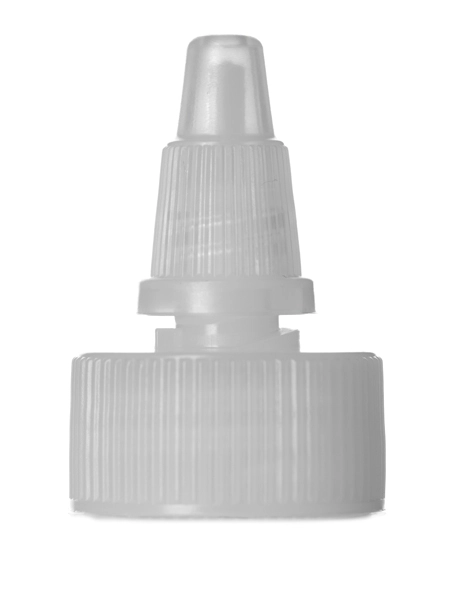 Natural-Colored Hdpe/ldpe Plastic 24-400 Ribbed Skirt Unlined Twist-Open Dispensing Lid – L408