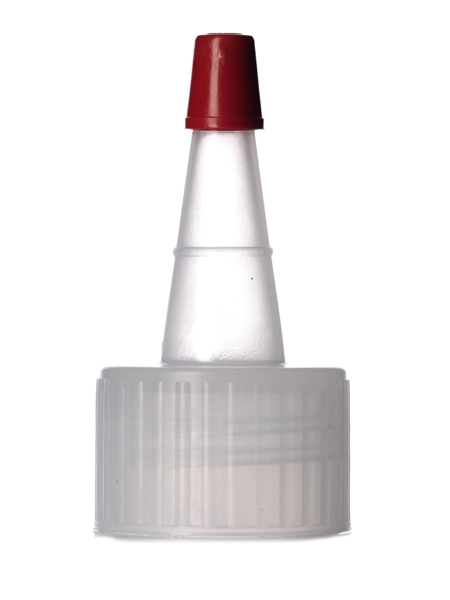 Natural-Colored LDPE Plastic 24-410 Ribbed Skirt Yorker Spout – L413