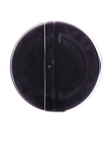 Black PP plastic 53-485 smooth skirt 7-hole flip top sifter spice cap with heat induction seal (HIS) liner (.190 inch orifice)
