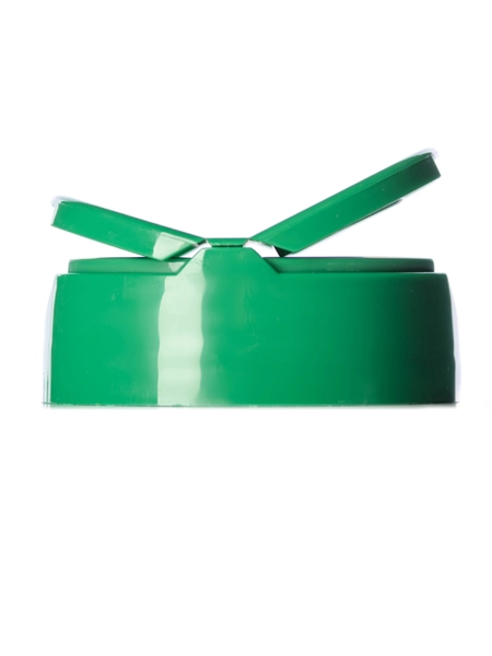 Green PP Plastic 53-485 Smooth Skirt 7-Hole Flip Top Sifter Spice Cap – L435GR