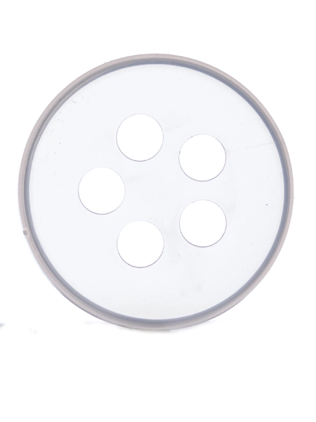 Natural-Colored PP Plastic 43 mm 5-Hole Spice Sifter Disc – L439