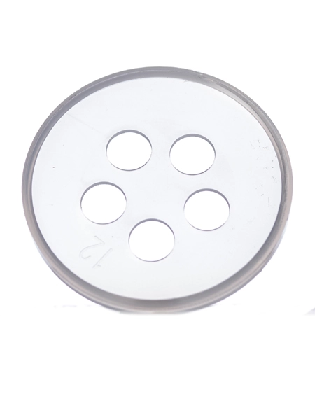 Natural-Colored PP Plastic 43 mm 5-Hole Spice Sifter Disc – L439