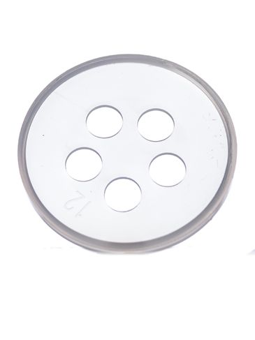 Natural-colored PP plastic 43 mm 5-hole spice sifter disc