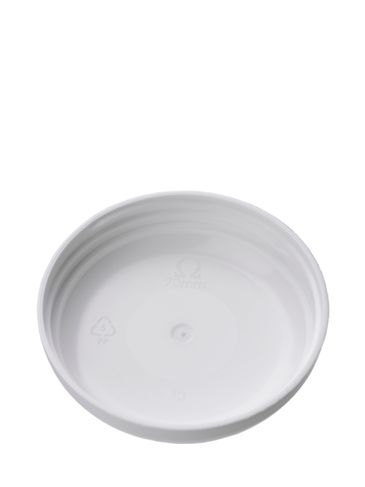 White PP plastic 70-400 unlined dome lid