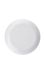 White PP plastic 70-400 dome lid with foam liner