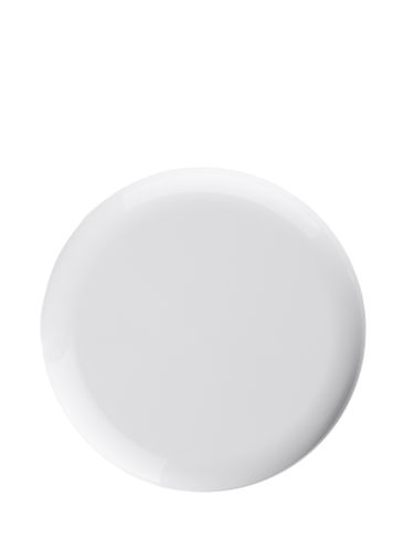 White PP plastic 89-400 dome lid with foam liner