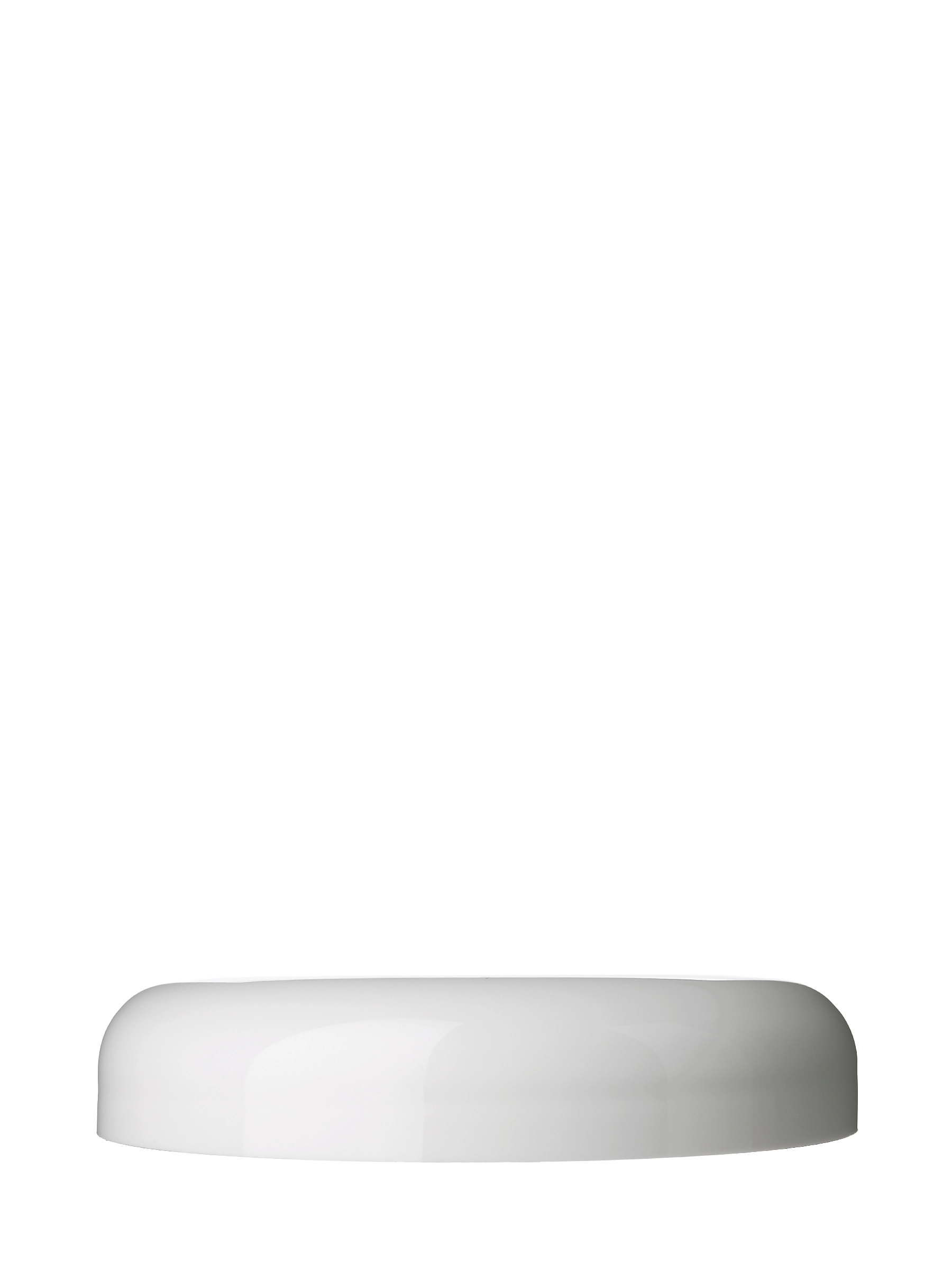 White PP Plastic 89-400 Dome Lid – L446WHP1