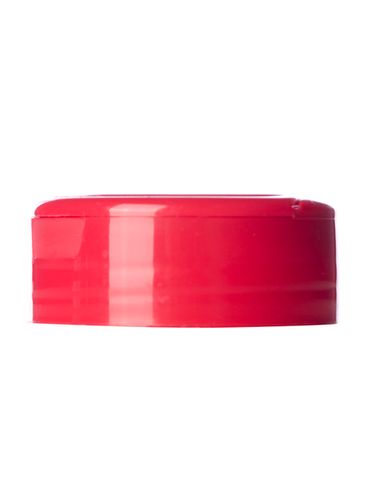 Red PP plastic 48-485 smooth skirt 5-hole flip top sifter spice lid with heat induction seal (HIS) liner