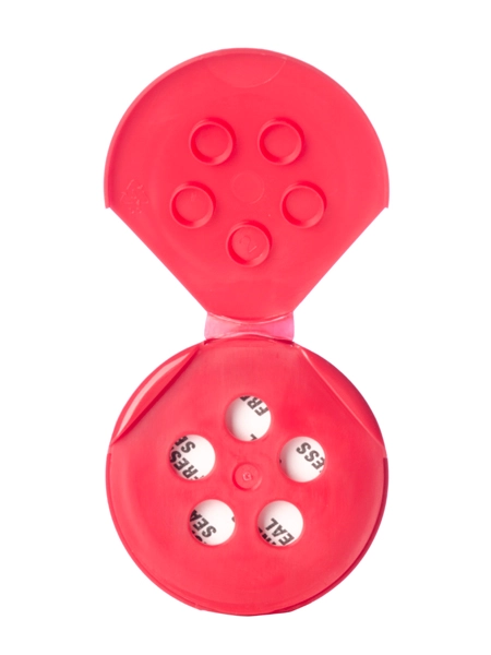 Red PP Plastic 48-485 Smooth Skirt 5-Hole Flip Top Sifter Spice Lid – L452