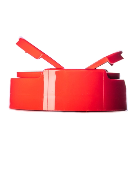 Red PP Plastic 63-485 Smooth Skirt 3-Hole Dual Flip Top Spice Sifter Lid – L455