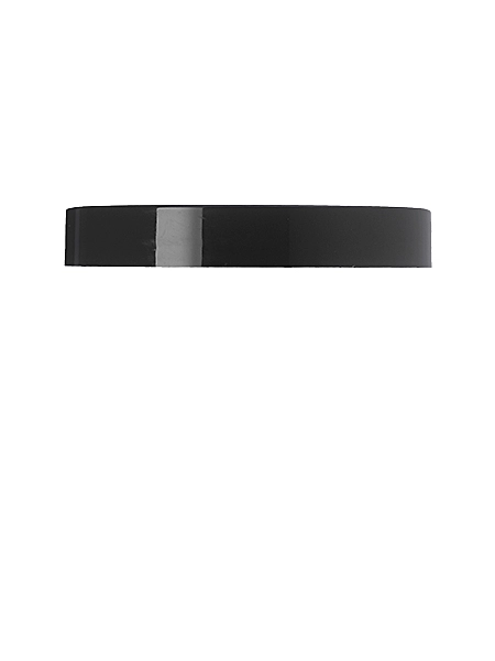 Black PP Plastic 70-400 Smooth Skirt Lid – L461BKH64