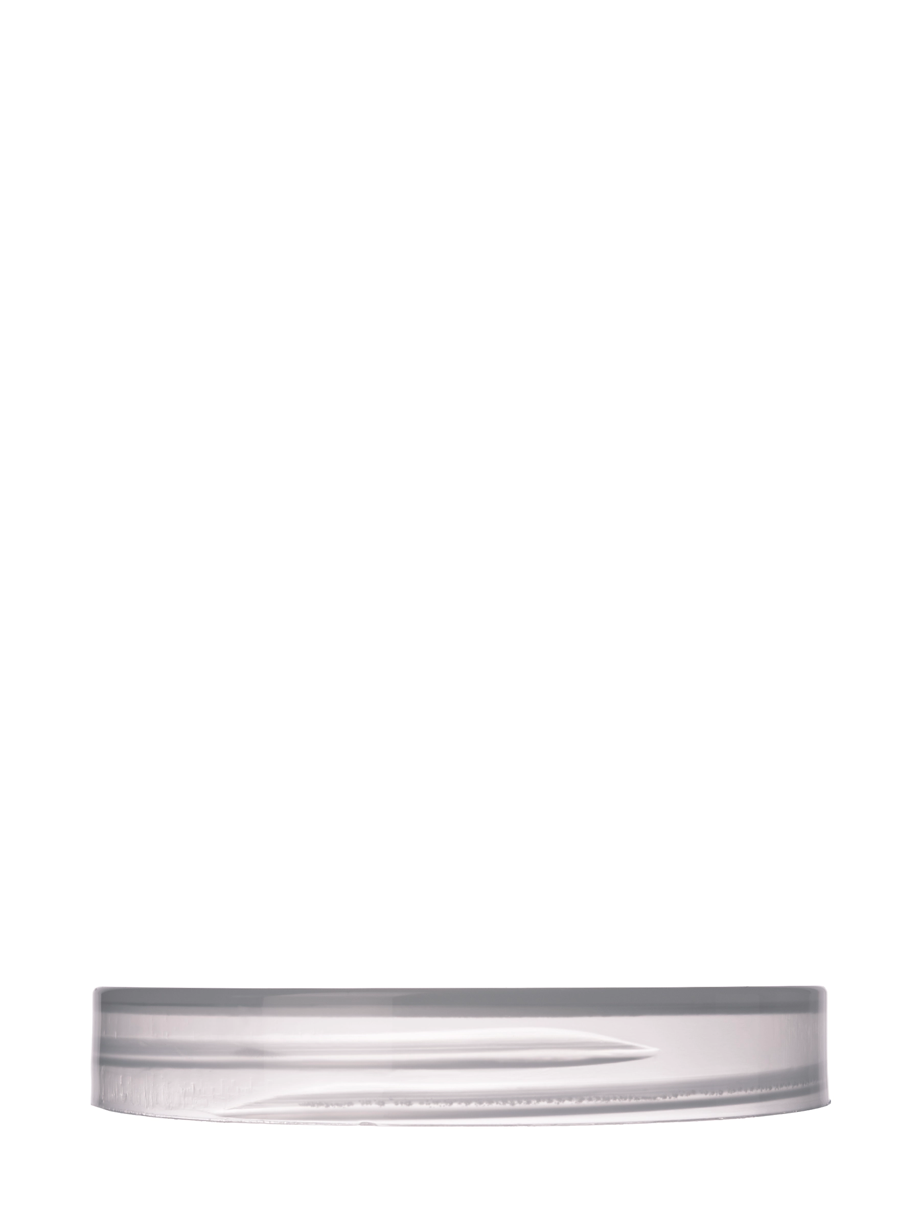 Natural-Colored PP Plastic 70-400 Smooth Skirt Lid – L461NTF1