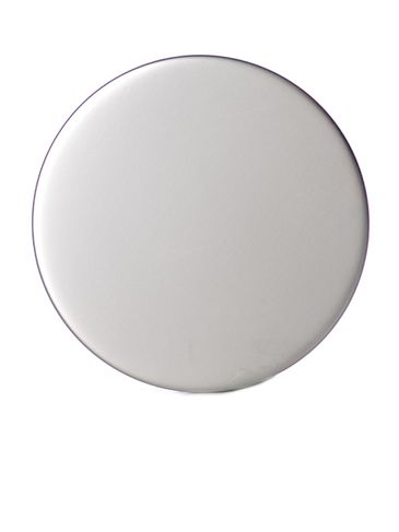 Brushed silver aluminum overshell and white plastic 70-400 smooth skirt lid with foam liner