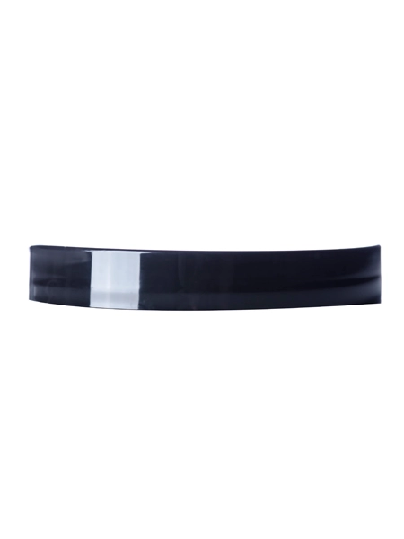 Black PP Plastic 89-400 Smooth Skirt Lid – L466BH