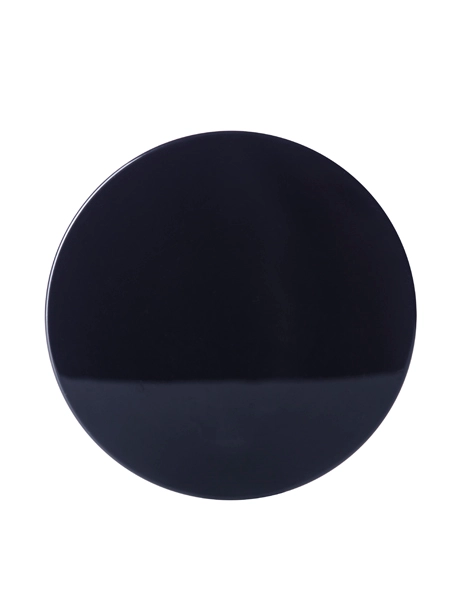 Black PP Plastic 89-400 Smooth Skirt Lid – L466BH